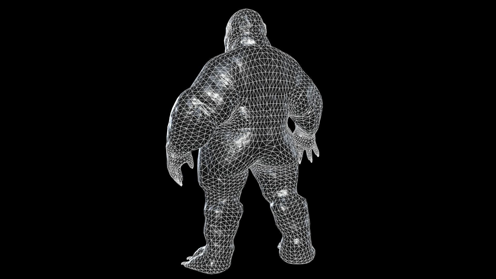 Fat Demon 2 Low-poly 3D model_19