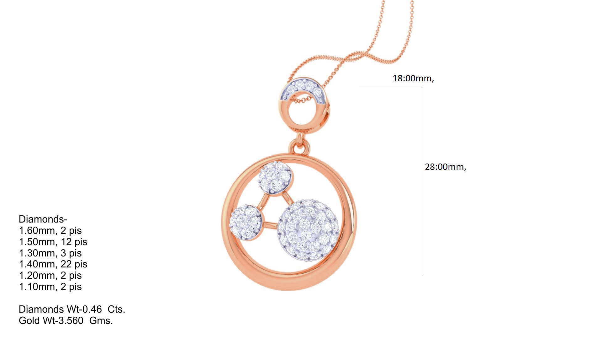 Diamond Pendant 3dm stl obj gltf glb 3mf renders details 3D print model_5