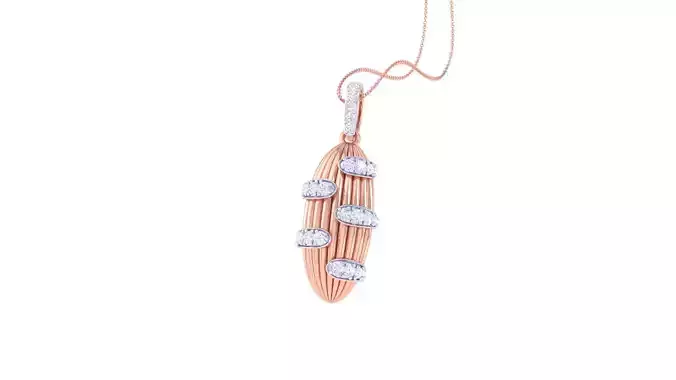 Diamond Pendant 3dm stl obj gltf glb 3mf renders details