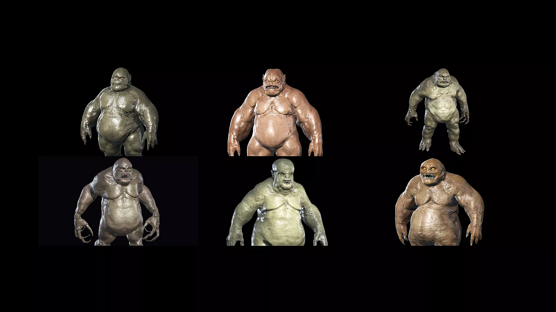 Fat Demons Pack 3D Model Collection_0