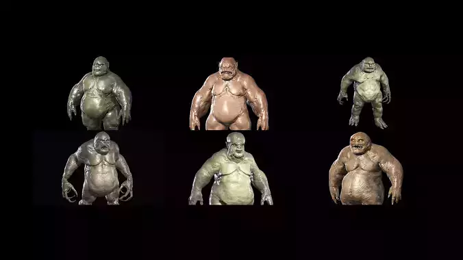 Fat Demons Pack 3D Model Collection