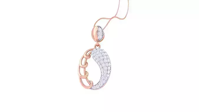 Diamond Pendant 3dm stl obj gltf glb 3mf renders details 3D print model