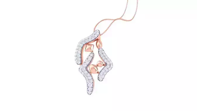 Diamond Pendant 3dm stl obj gltf glb 3mf renders details 3D print model