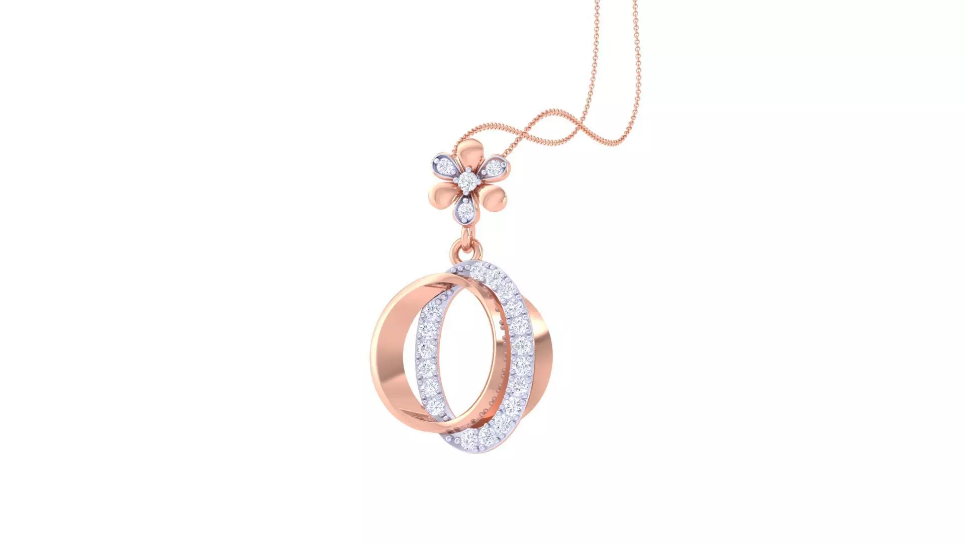 Diamond Pendant 3dm stl obj gltf glb 3mf renders details 3D print model_0