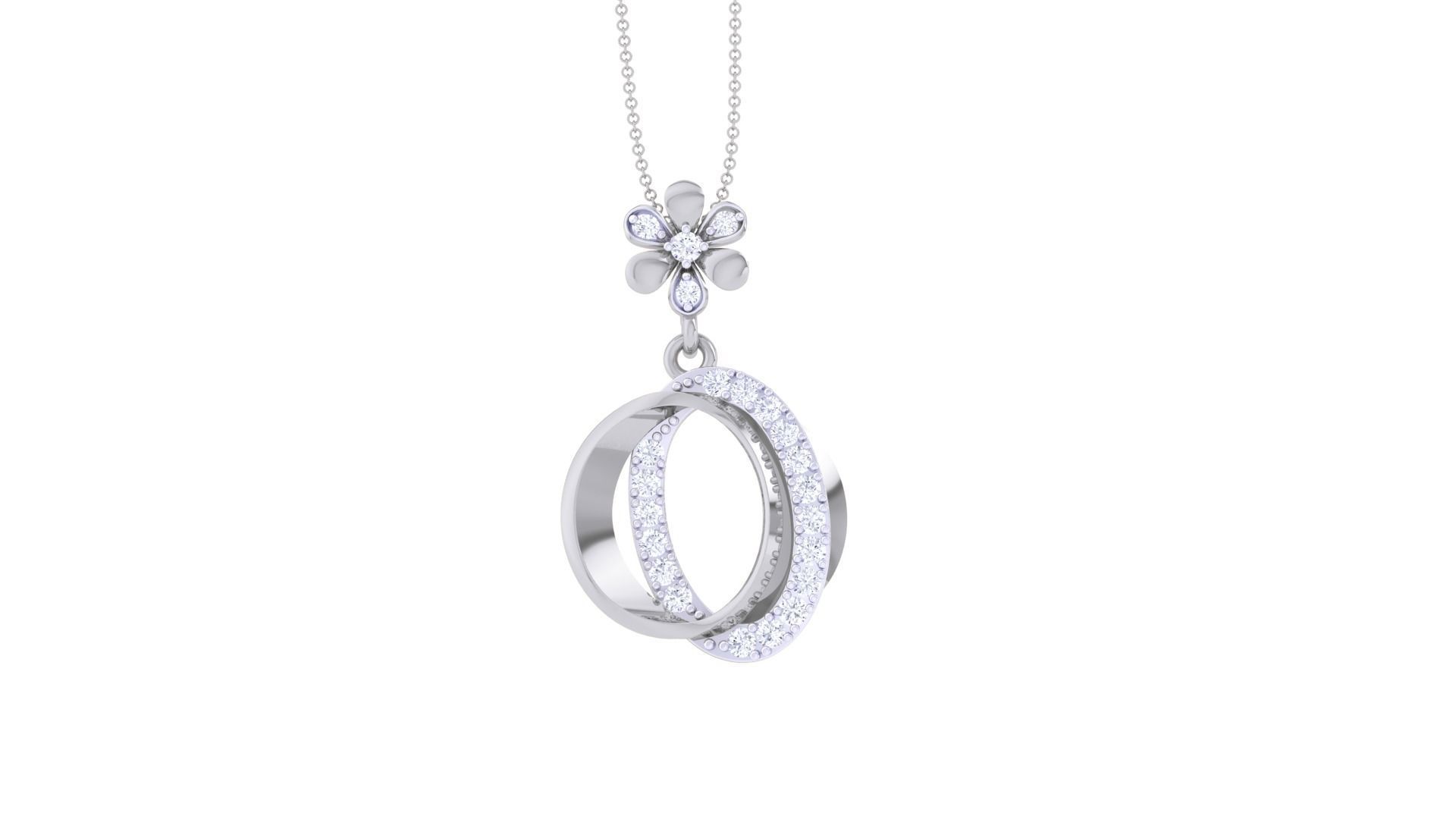 Diamond Pendant 3dm stl obj gltf glb 3mf renders details 3D print model_11