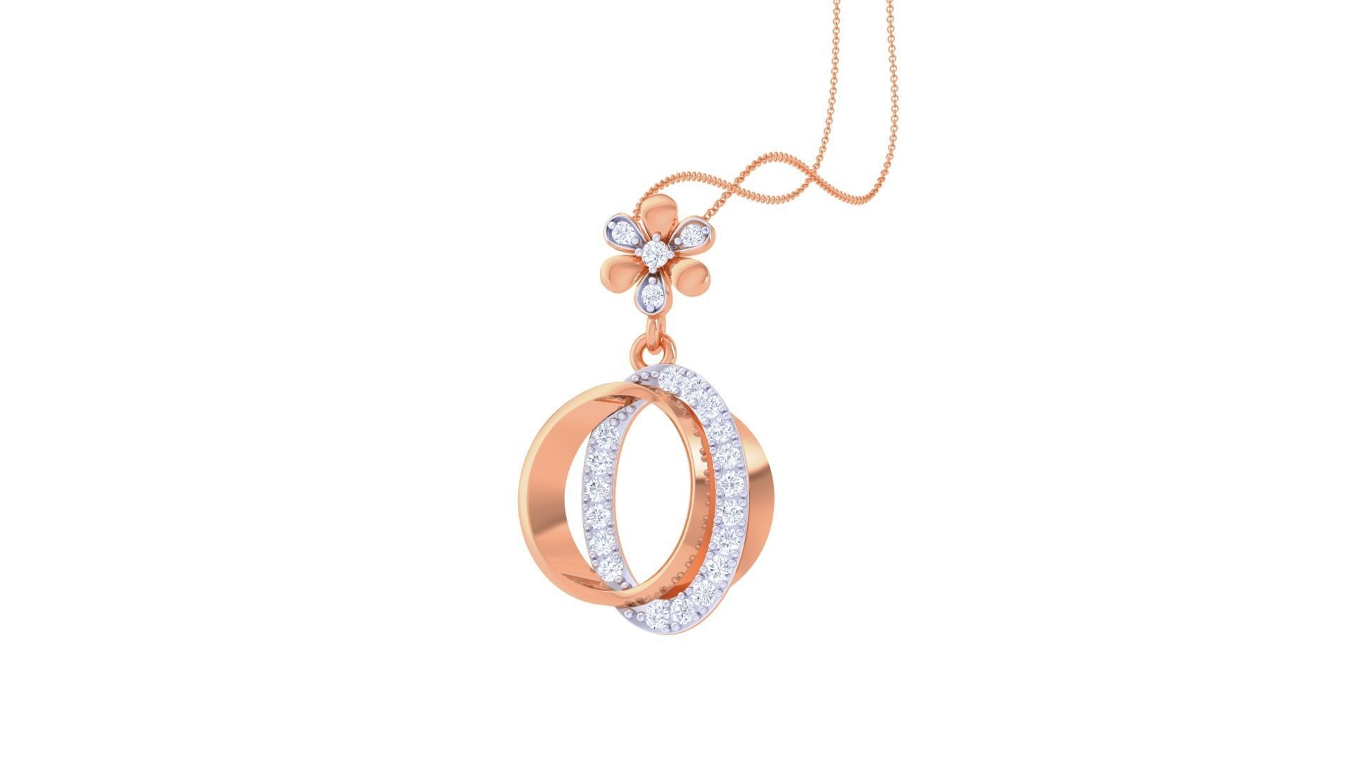 Diamond Pendant 3dm stl obj gltf glb 3mf renders details 3D print model_7