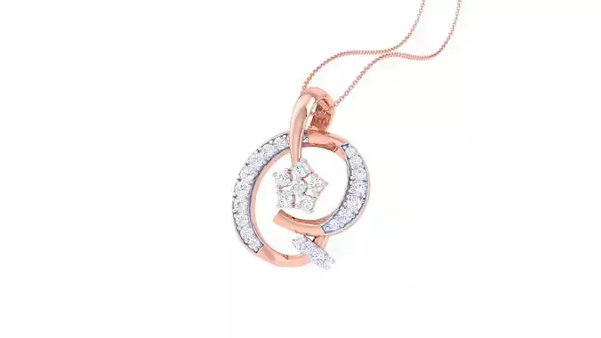 Diamond Pendant 3dm stl obj gltf glb 3mf renders details 3D print model