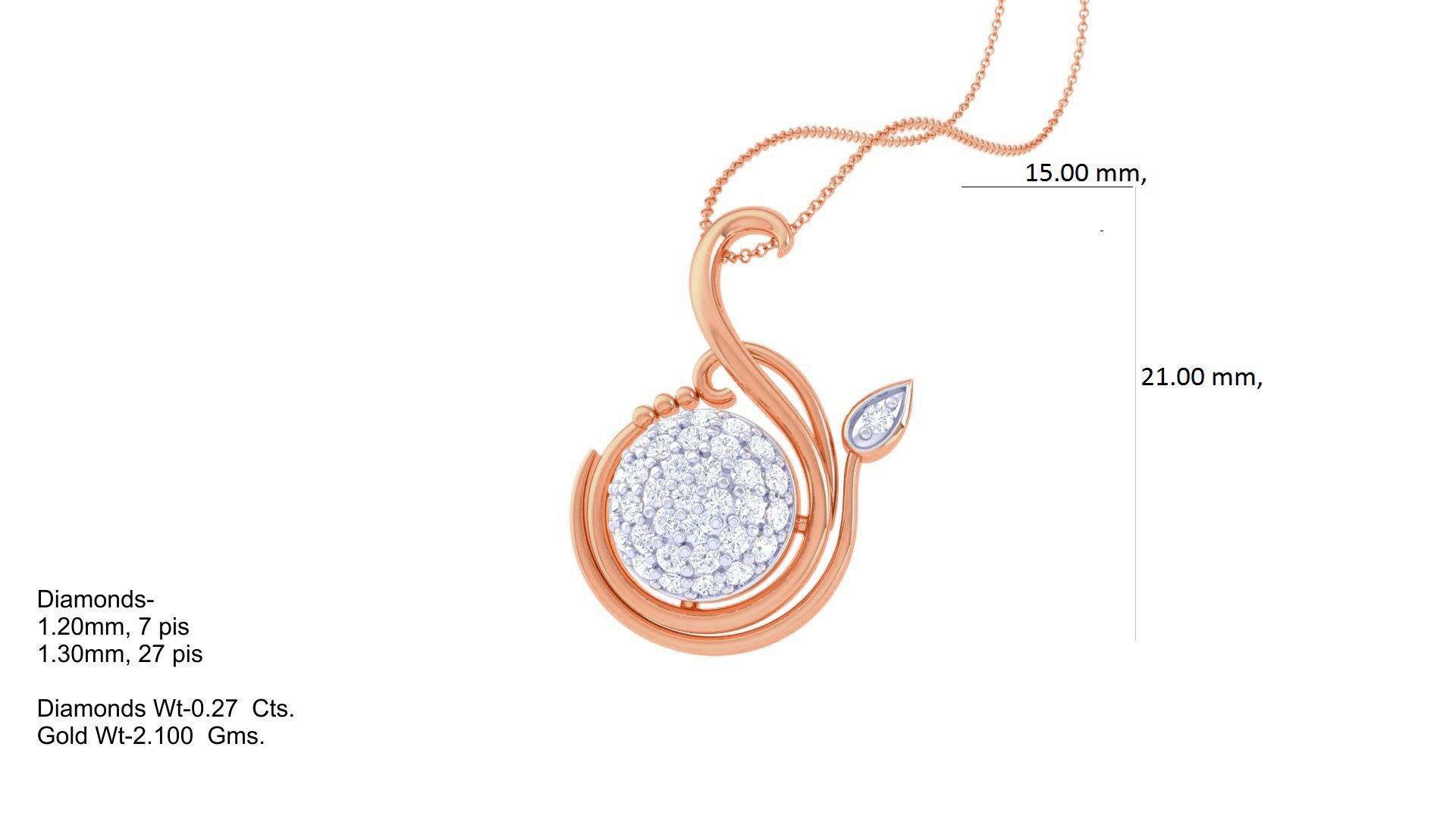 Diamond Pendant 3dm stl obj gltf glb 3mf renders details 3D print model_6