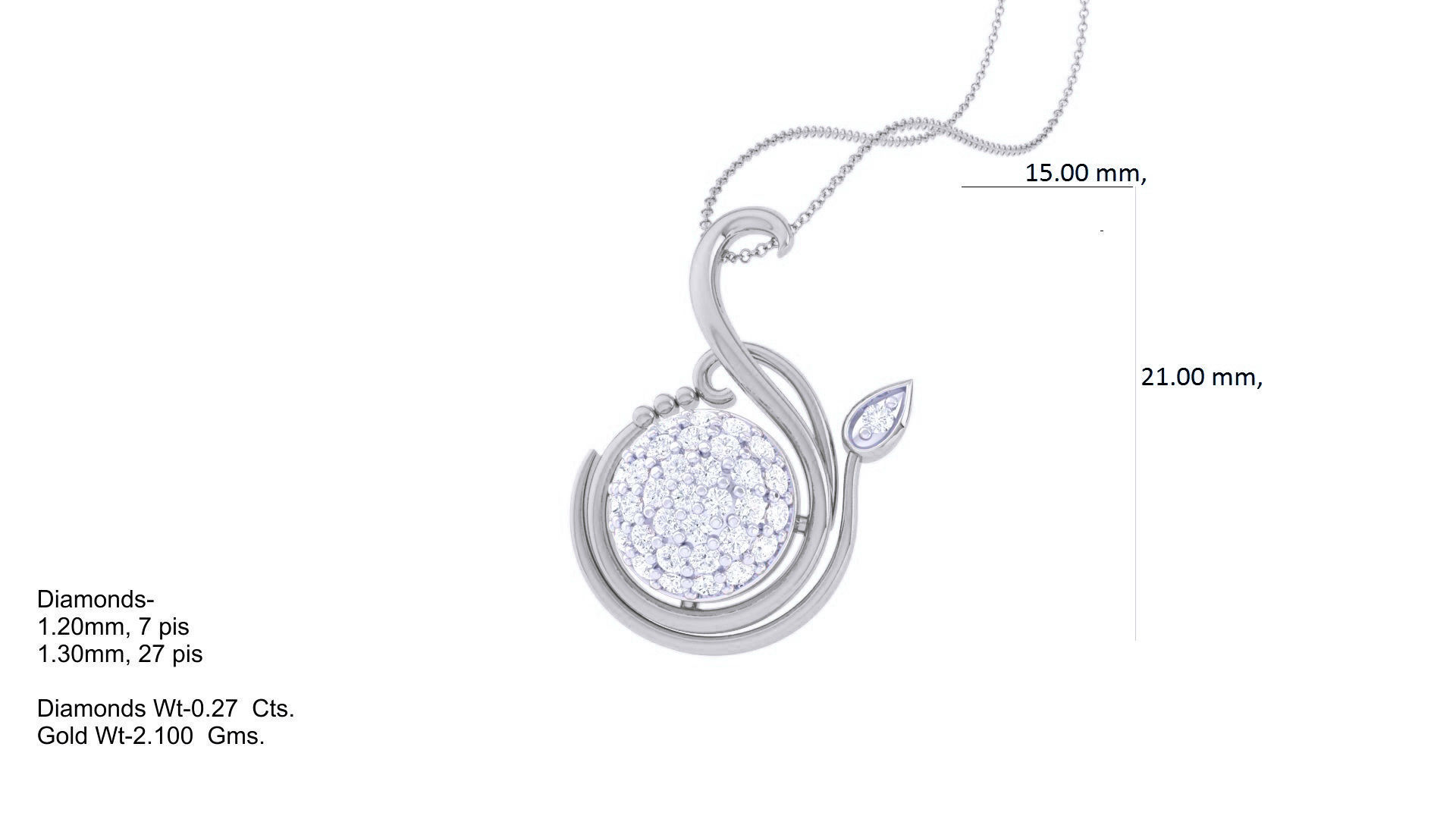 Diamond Pendant 3dm stl obj gltf glb 3mf renders details 3D print model_5