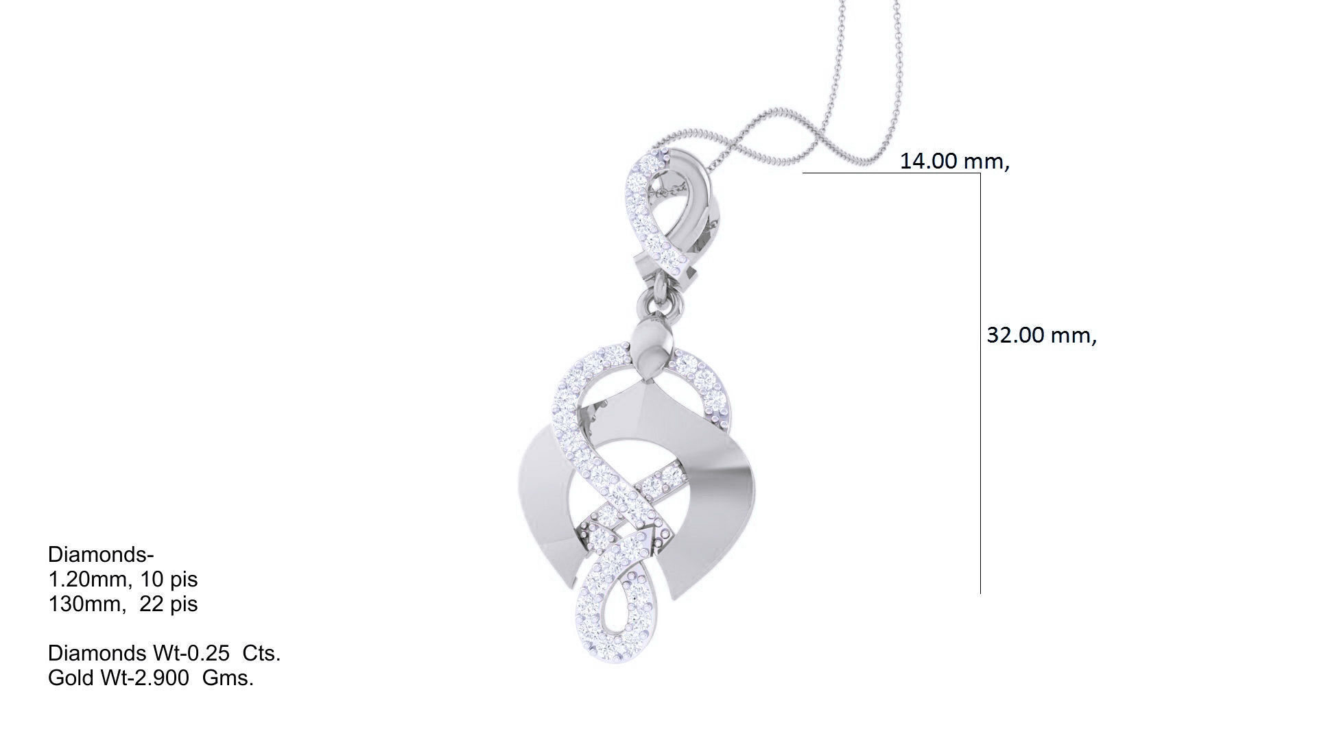 Diamond Pendant 3dm stl obj gltf glb 3mf renders details 3D print model_6