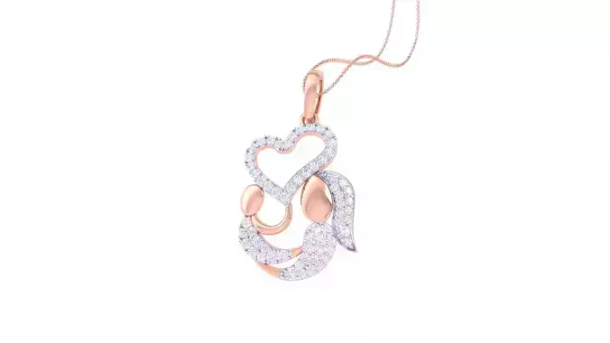 Diamond Pendant 3dm stl obj gltf glb 3mf renders details 3D print model