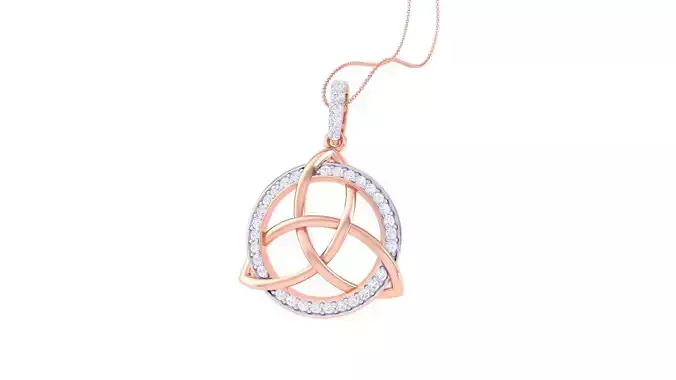 Diamond Pendant 3dm stl obj gltf glb 3mf renders details