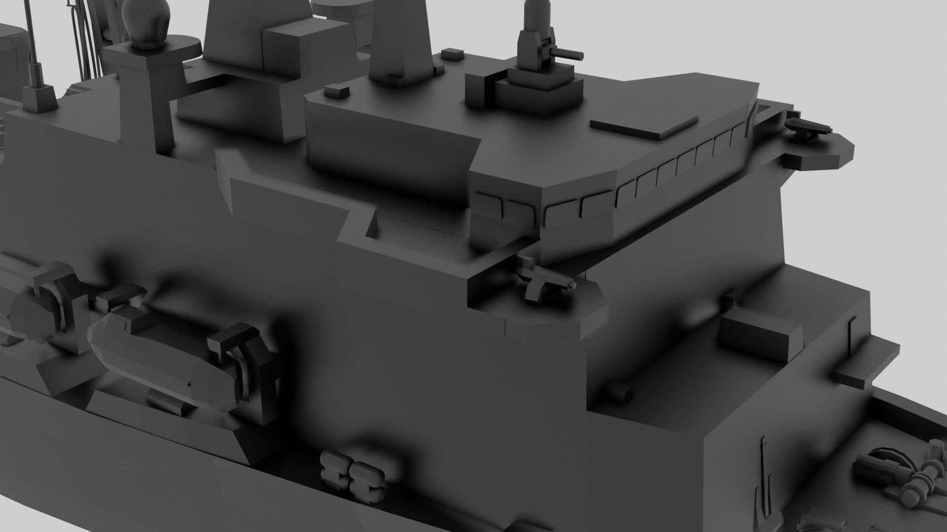 RFA Fort Victoria - Model for small scale printing 3D print model_2