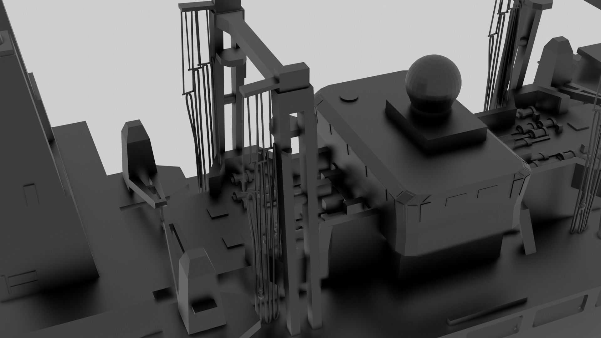 RFA Fort Victoria - Model for small scale printing 3D print model_8