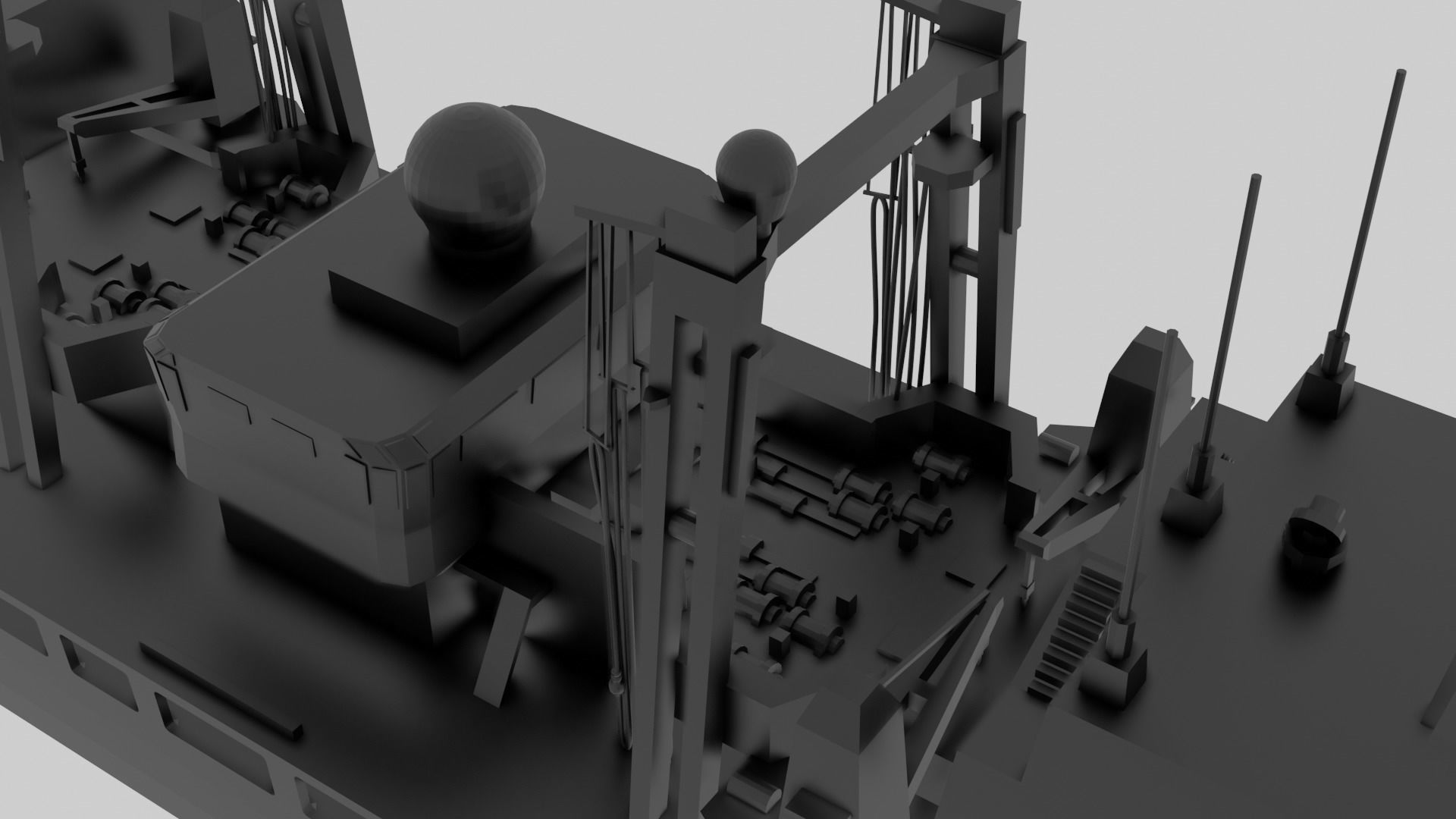 RFA Fort Victoria - Model for small scale printing 3D print model_5