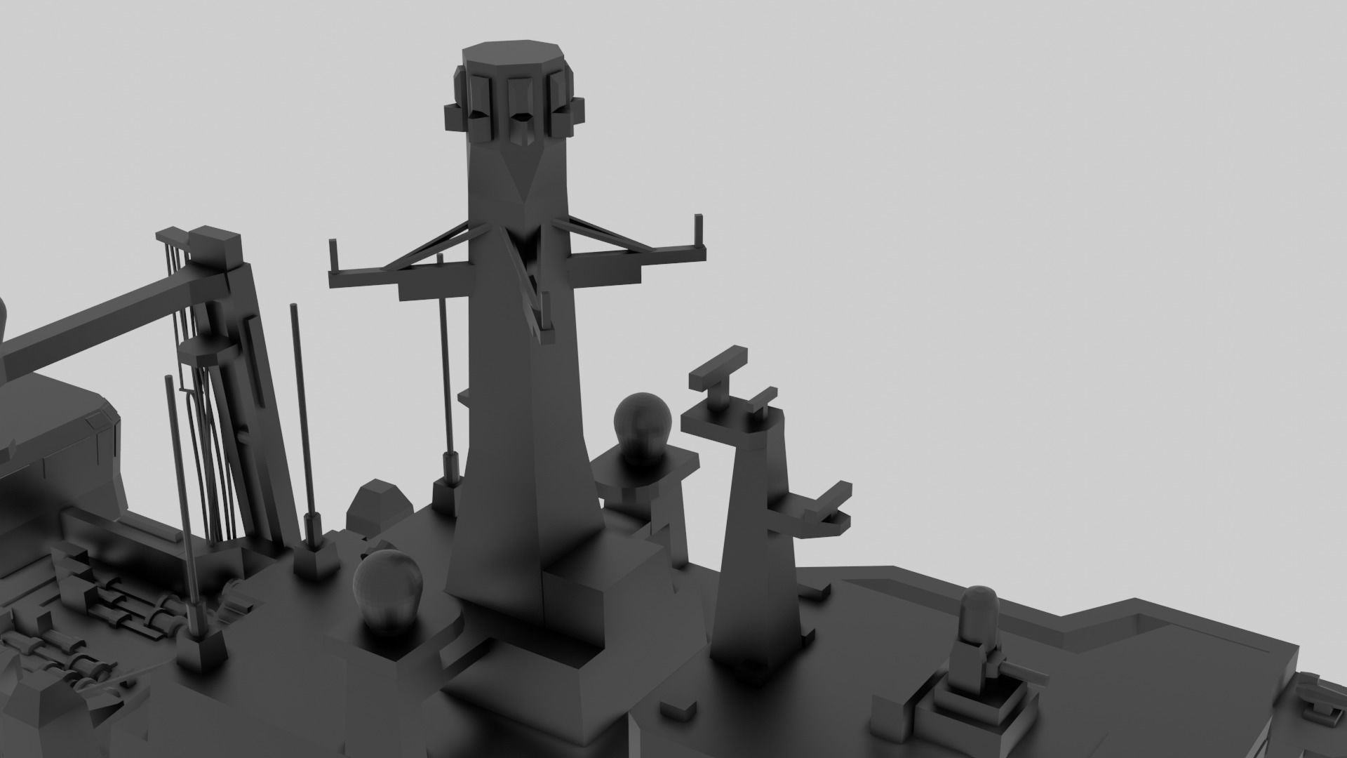 RFA Fort Victoria - Model for small scale printing 3D print model_3