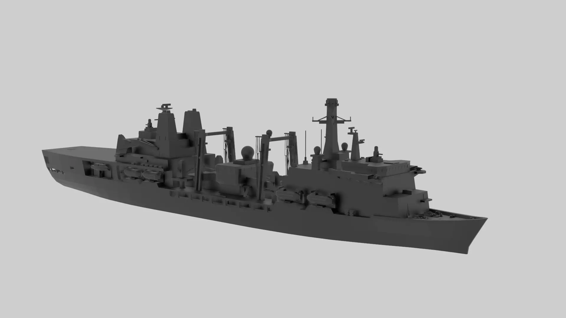 RFA Fort Victoria - Model for small scale printing 3D print model_0