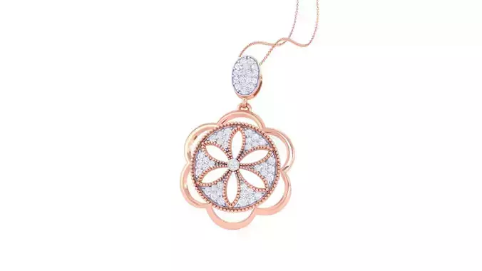 Diamond Pendant 3dm stl obj gltf glb 3mf renders details 3D print model
