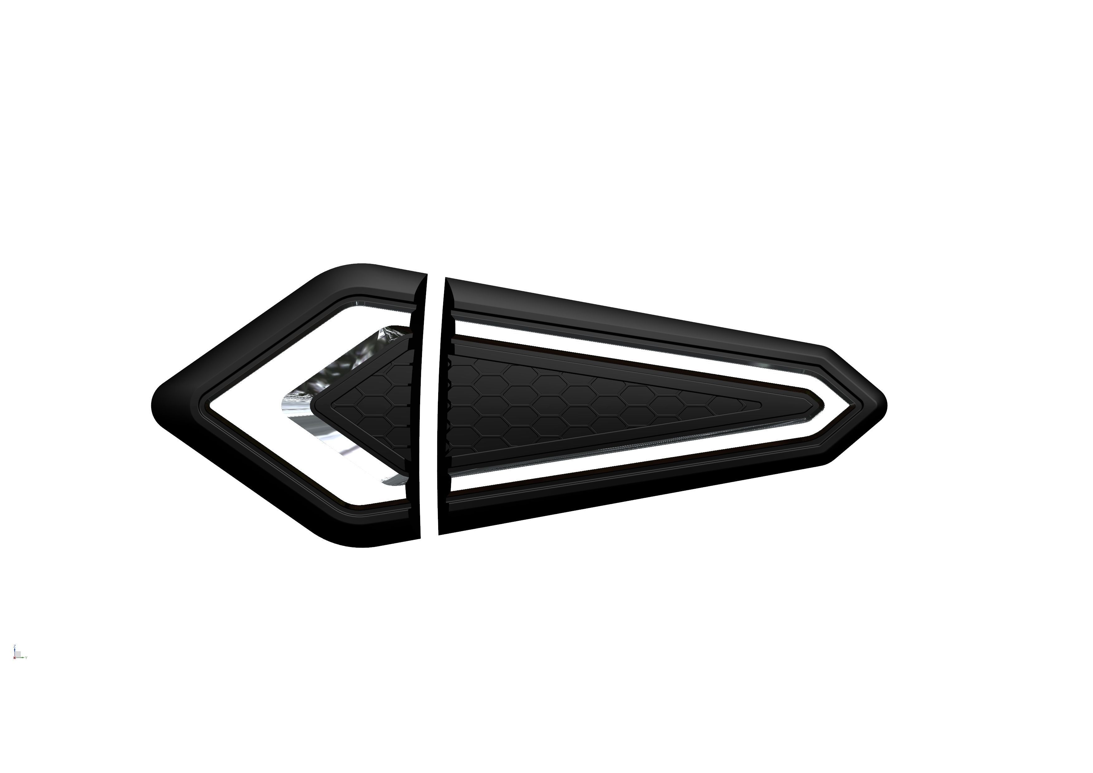 CAR EXTERIOR SIDE VENT GARNISH 3D print model_5