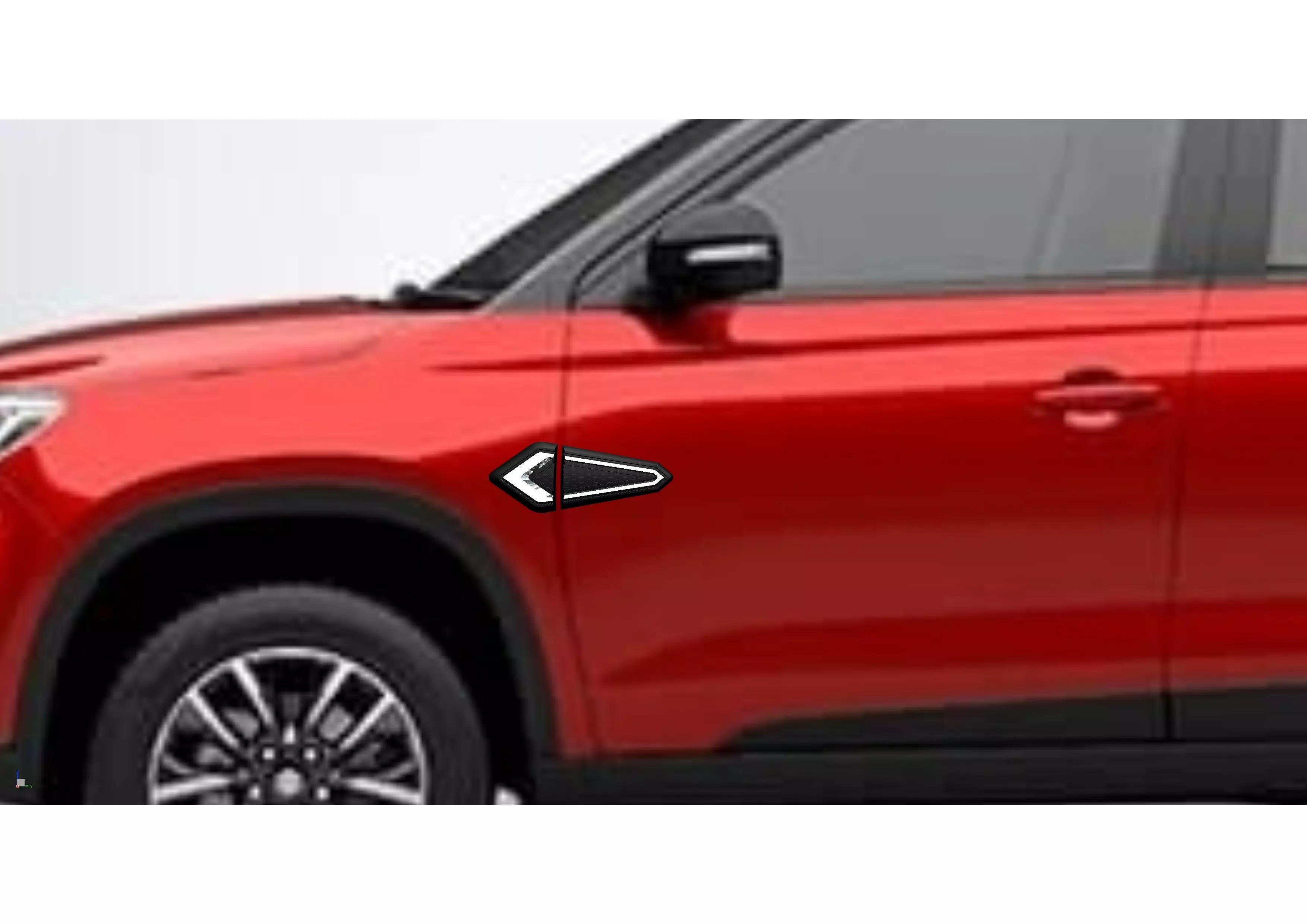 CAR EXTERIOR SIDE VENT GARNISH 3D print model_0