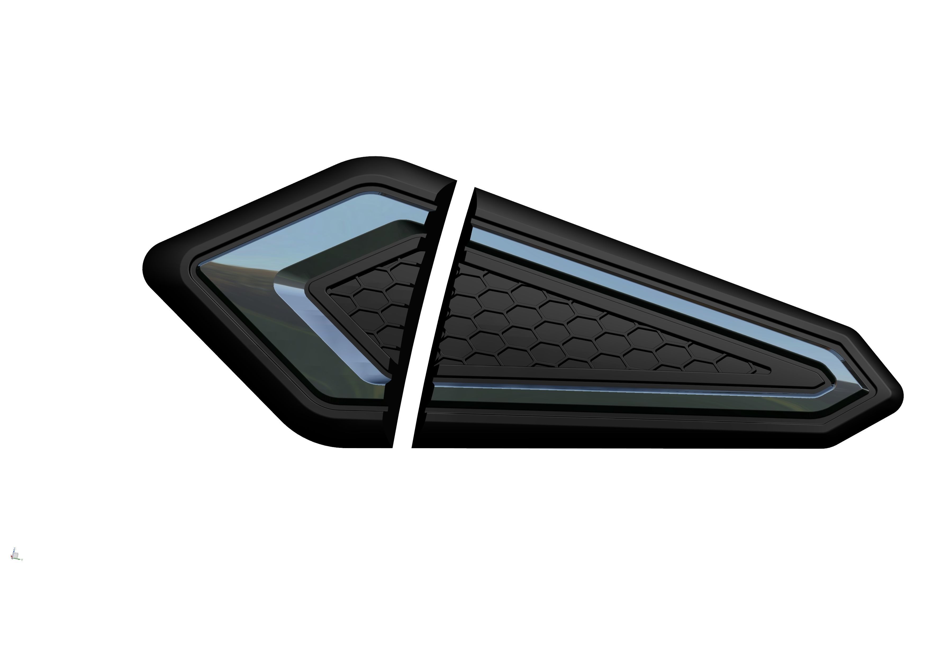 CAR EXTERIOR SIDE VENT GARNISH 3D print model_6