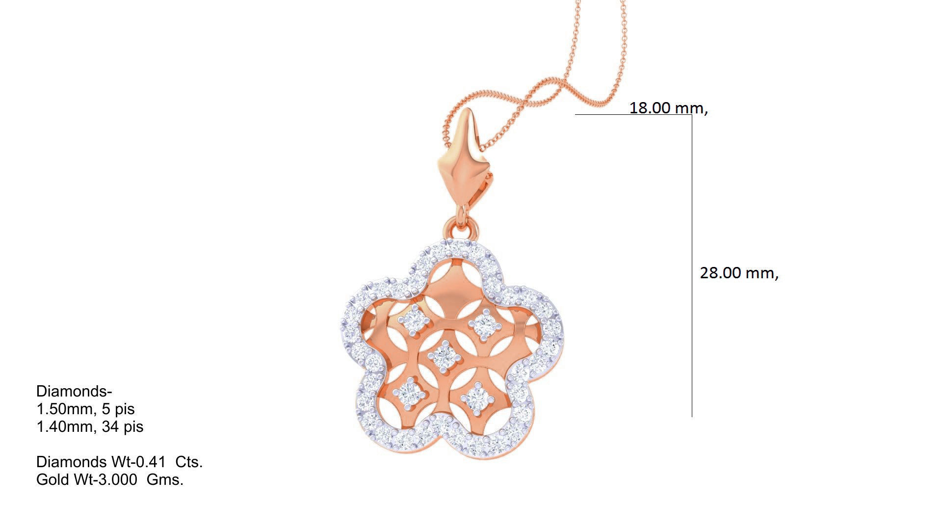 Diamond Pendant 3dm stl obj gltf glb 3mf renders details 3D print model_5