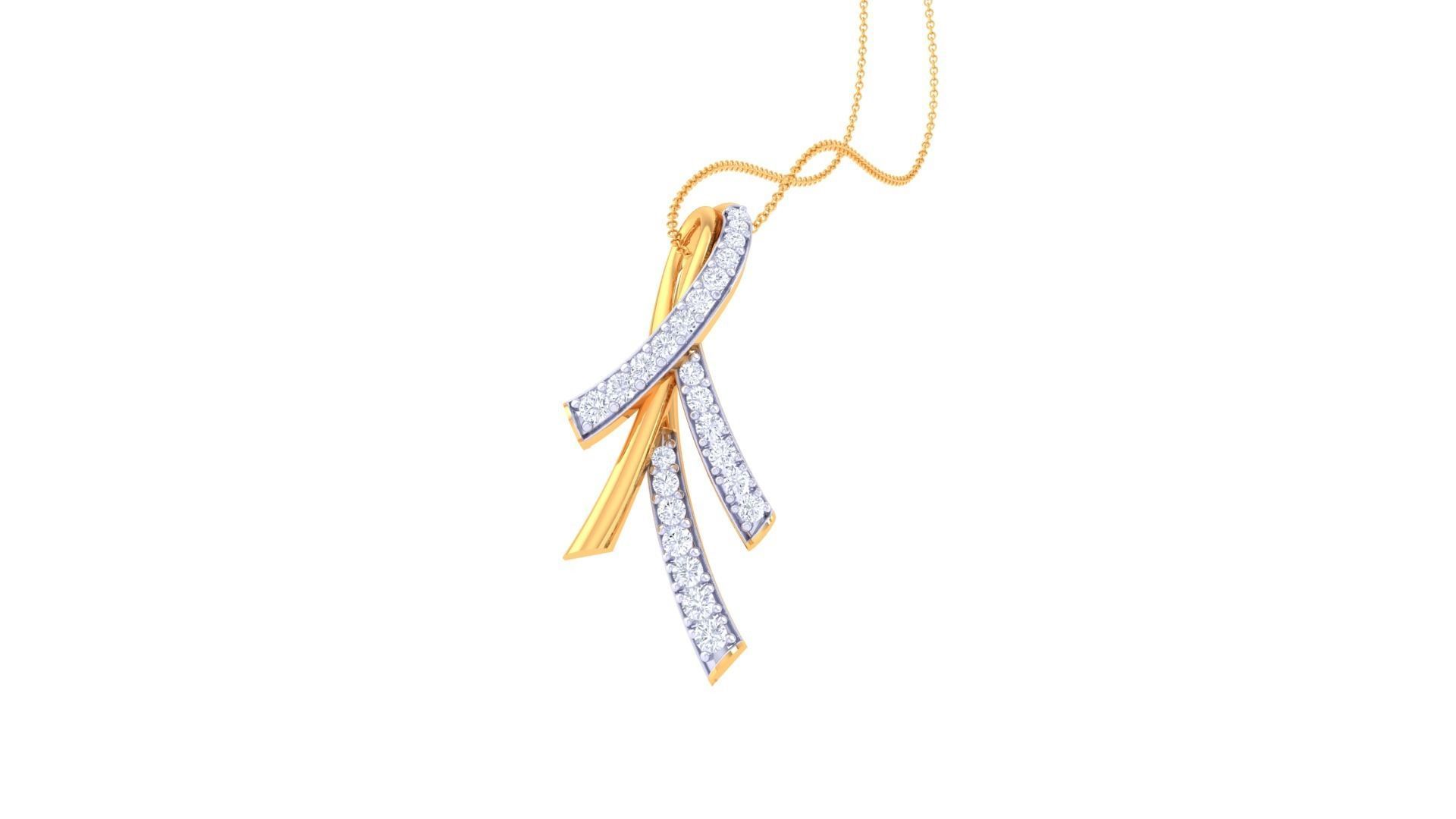 Diamond Pendant 3dm stl obj gltf glb 3mf renders details 3D print model_2