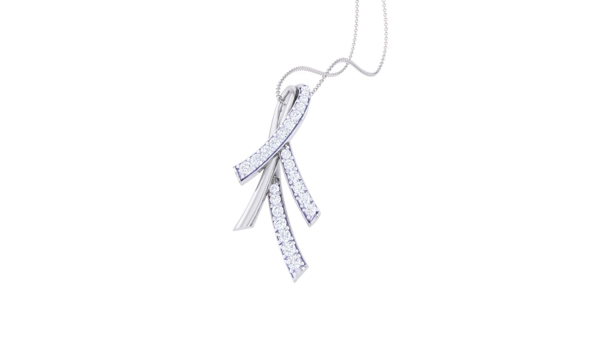 Diamond Pendant 3dm stl obj gltf glb 3mf renders details 3D print model_1