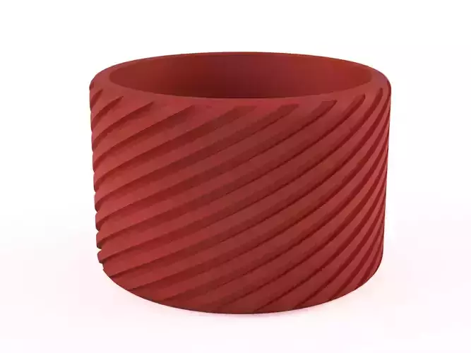 SPIRAL CACTUS PLANTER 3D print model