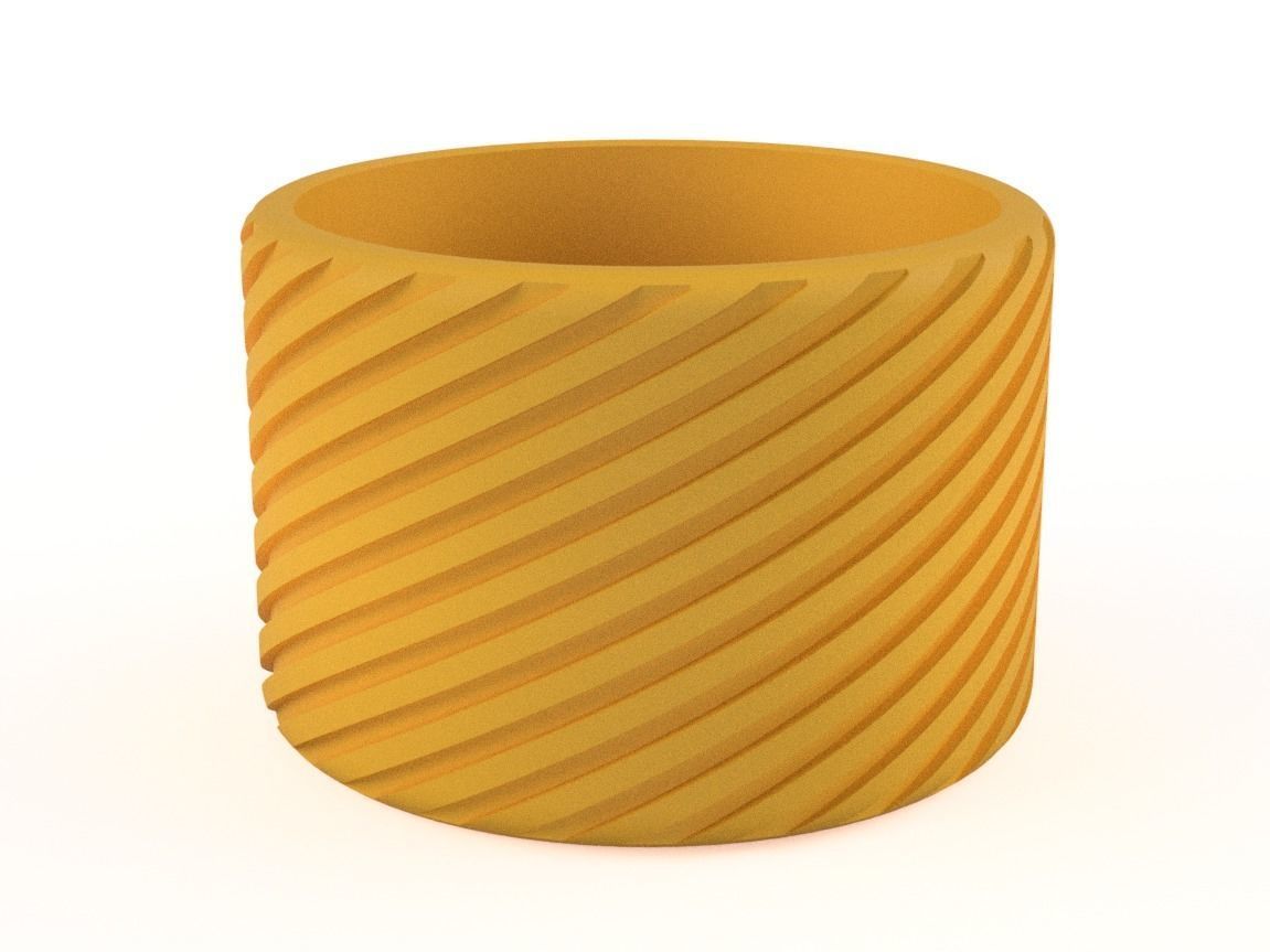 SPIRAL CACTUS PLANTER 3D print model_2