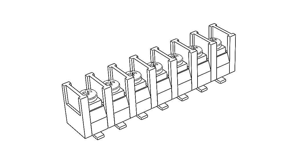 Barrier Type Terminal Block 3D model_26