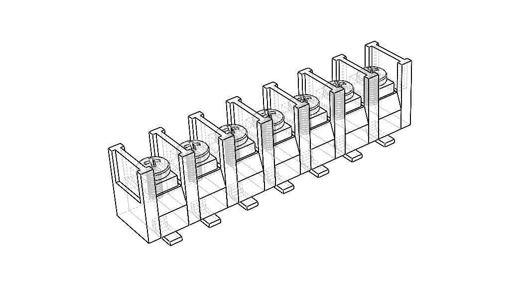 Barrier Type Terminal Block 3D model_27