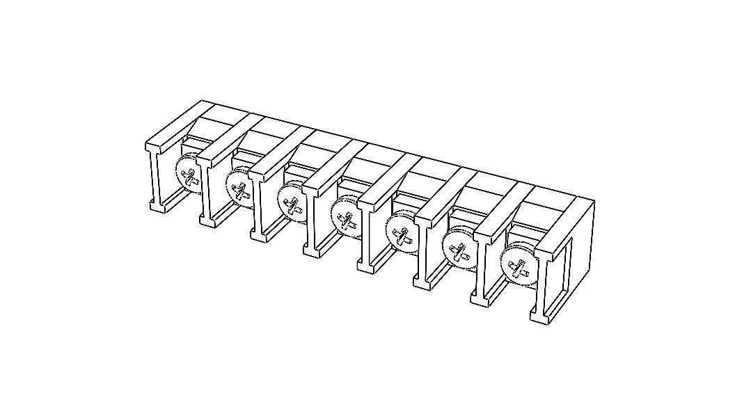 Barrier Type Terminal Block 3D model_34