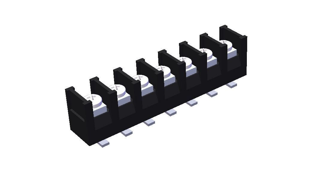 Barrier Type Terminal Block 3D model_29