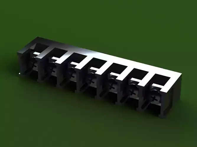 Barrier Type Terminal Block 3D model