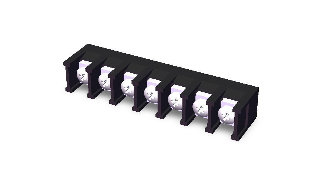 Barrier Type Terminal Block 3D model_37