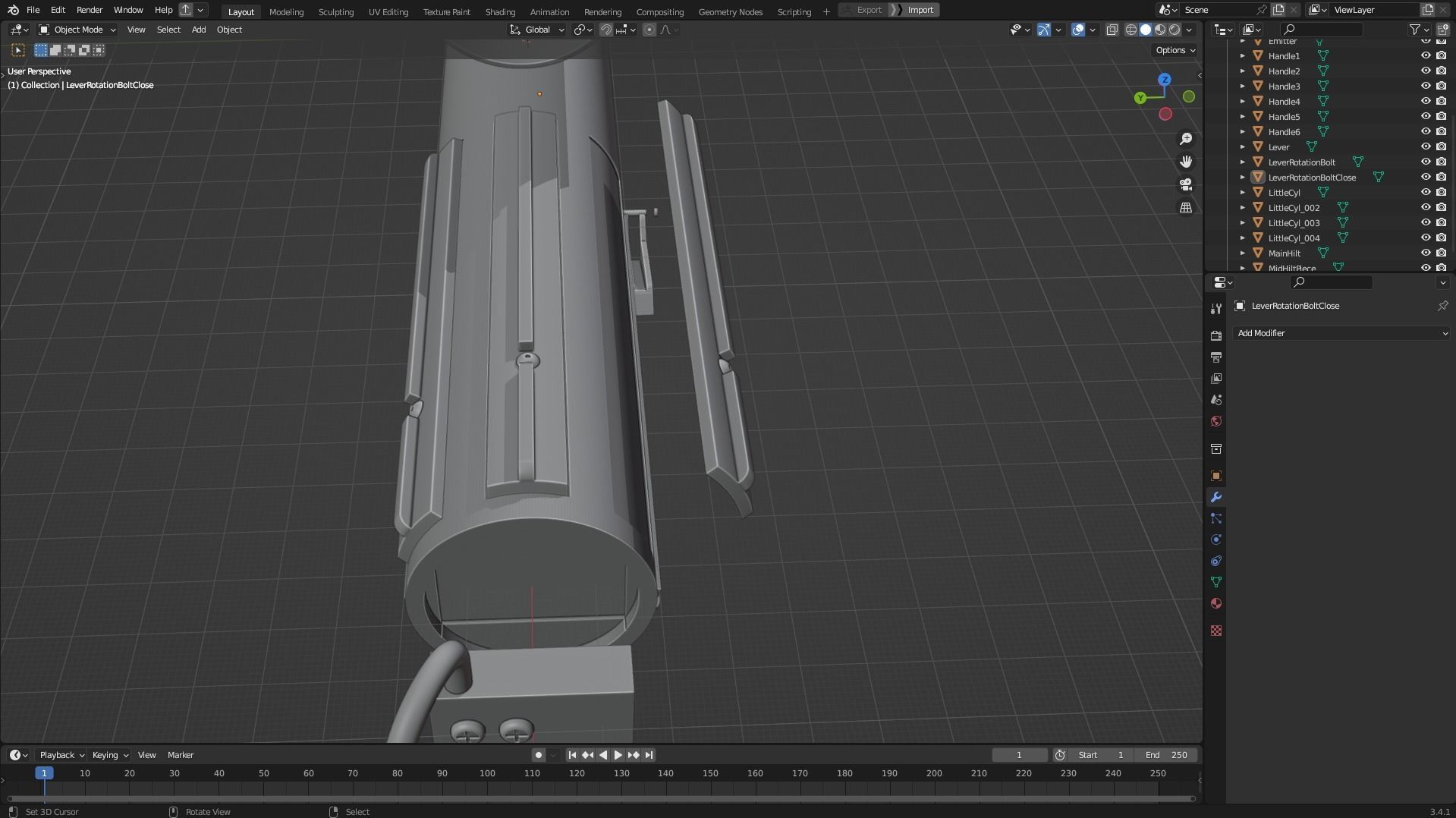 Anakin Skywalker Full Battle Armor And Lightsaber for Cosplay 3D Model Collection_20