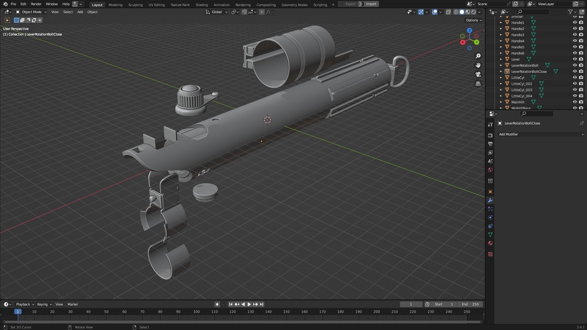 Anakin Skywalker Full Battle Armor And Lightsaber for Cosplay 3D Model Collection_19