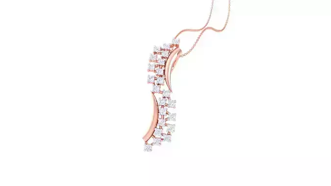 Diamond Pendant 3dm stl obj gltf glb 3mf renders details