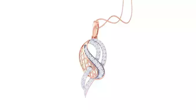 Diamond Pendant 3dm stl obj gltf glb 3mf renders details