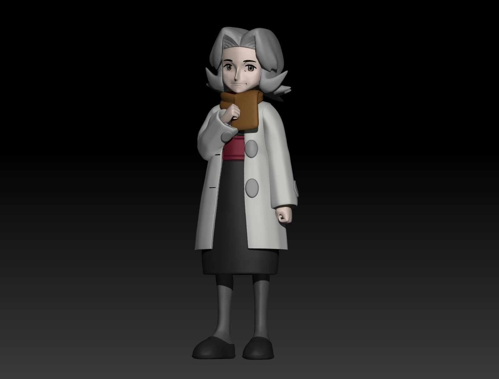 Pokemon Sinnoh Elite Four Bertha 3D print model_1