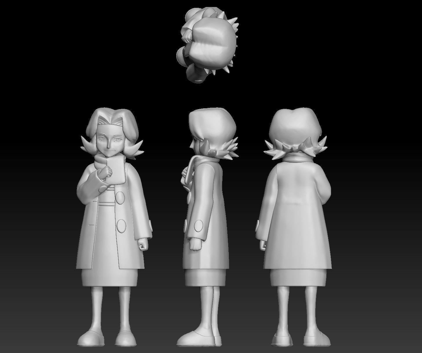 Pokemon Sinnoh Elite Four Bertha 3D print model_3