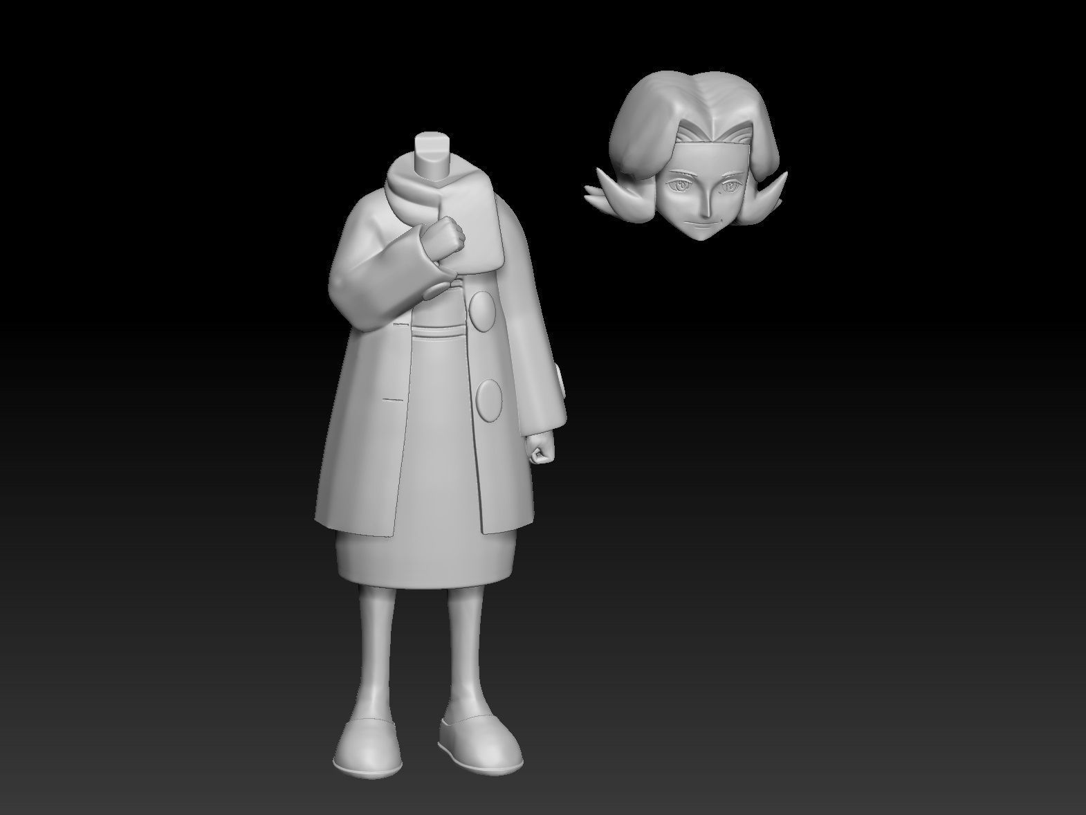 Pokemon Sinnoh Elite Four Bertha 3D print model_5