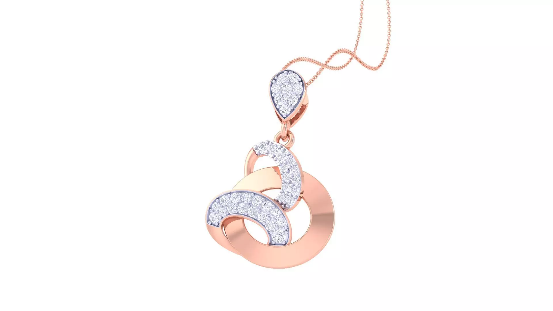 Diamond Pendant 3dm stl obj gltf glb 3mf renders details 3D print model_0