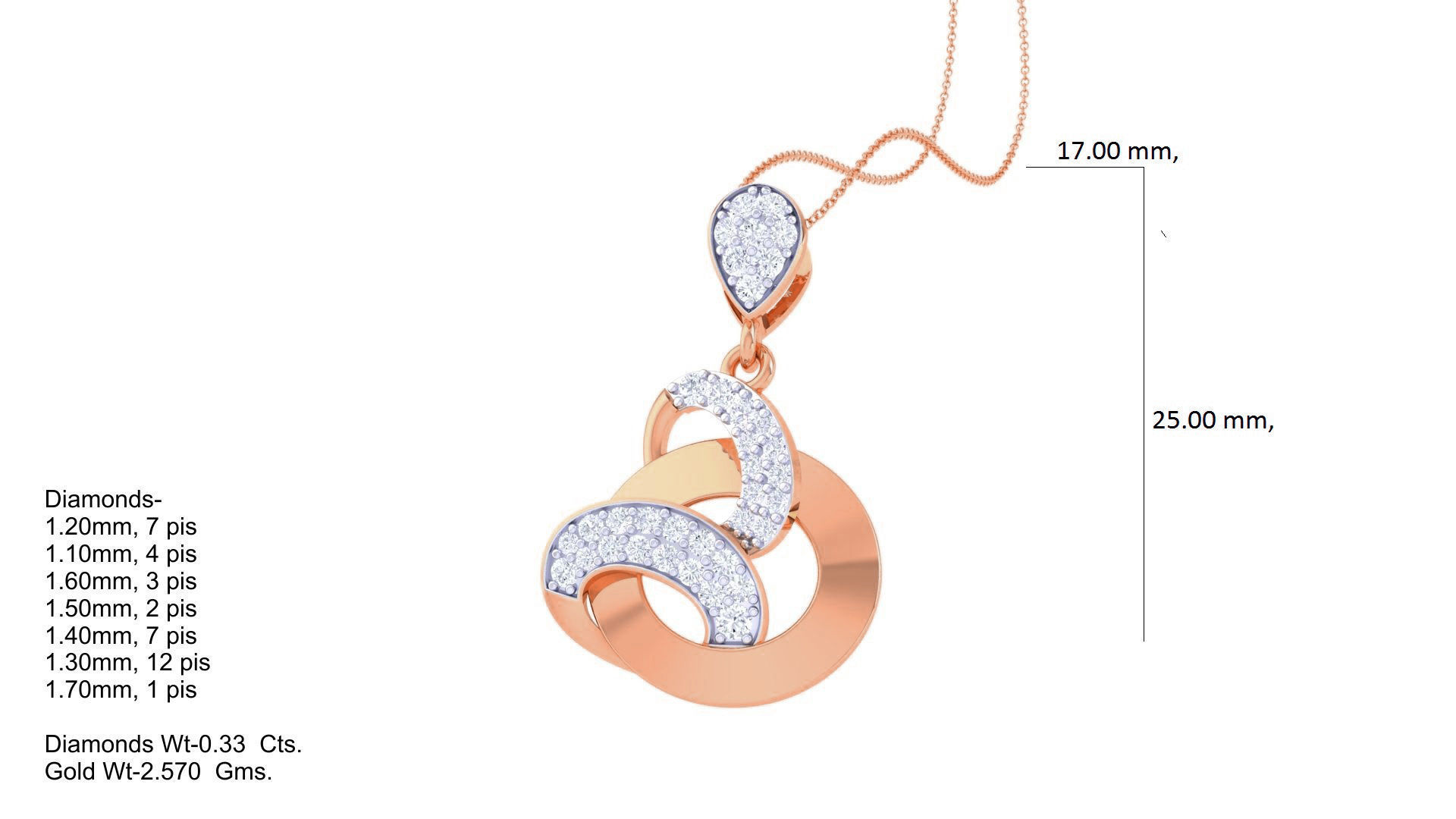 Diamond Pendant 3dm stl obj gltf glb 3mf renders details 3D print model_6