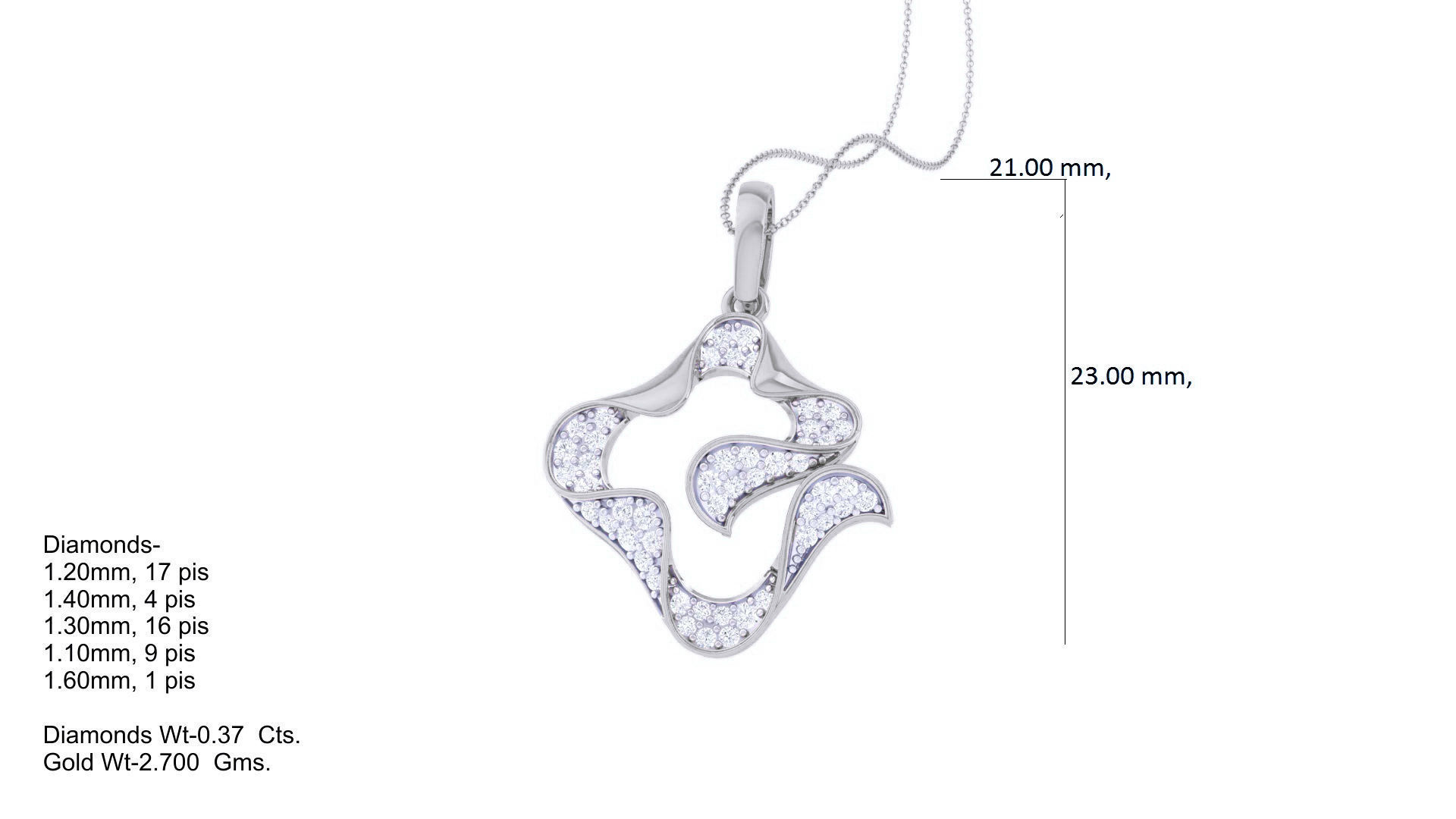Diamond Pendant 3dm stl obj gltf glb 3mf renders details 3D print model_5