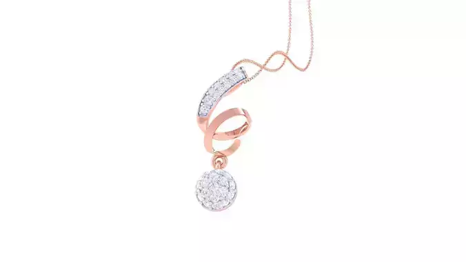 Diamond Pendant 3dm stl obj gltf glb 3mf renders details