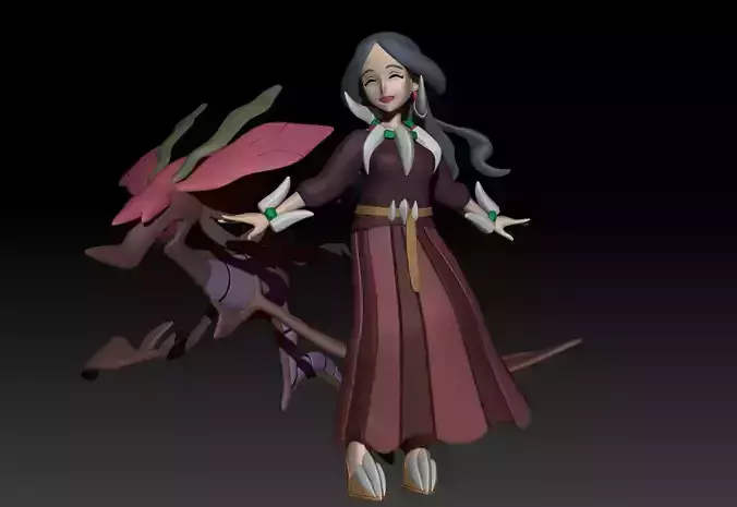 Pokemon Kalos Elite Four Drasna 3D print model