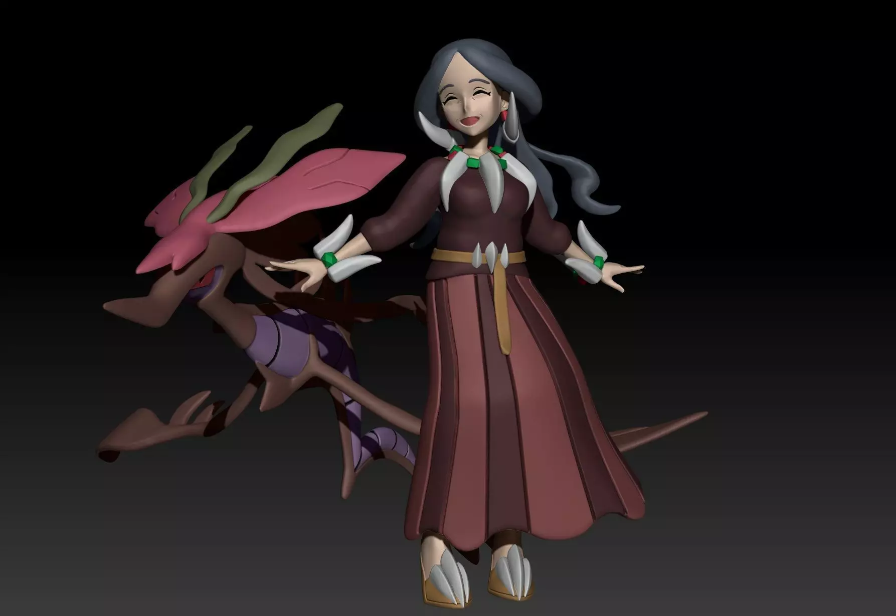 Pokemon Kalos Elite Four Drasna 3D print model_0
