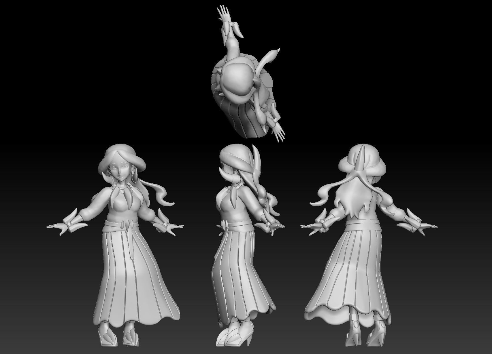 Pokemon Kalos Elite Four Drasna 3D print model_3